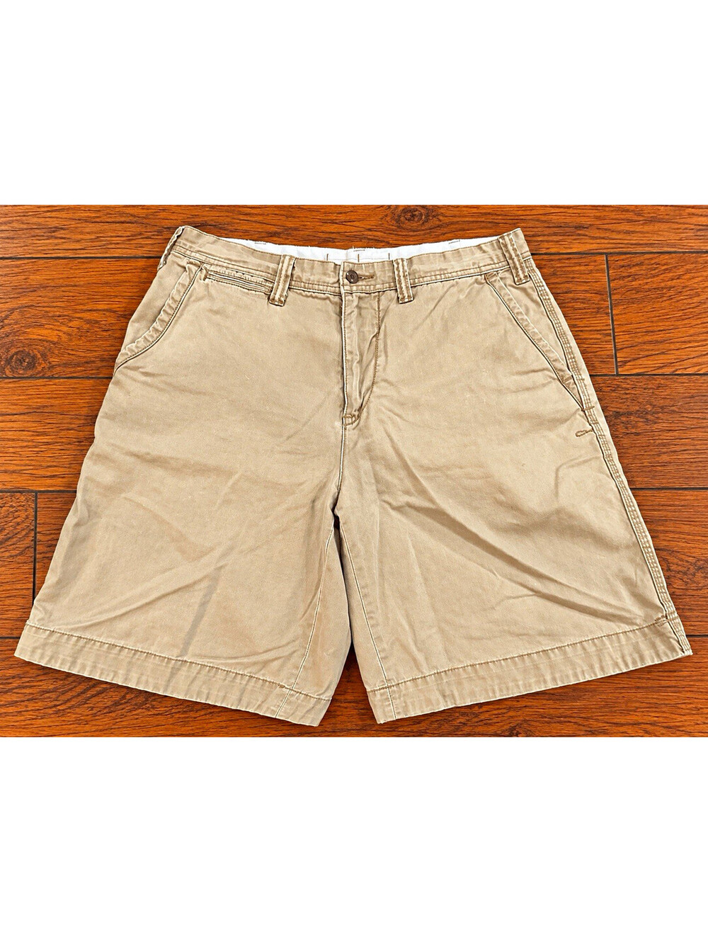 Polo Ralph Lauren Men's Beige Cotton Chino Shorts Relaxed Fit Size 33